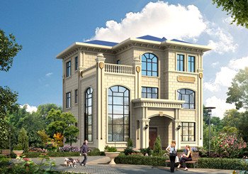 <b>造价30万的三层简欧新农村别墅设计施工图纸及效果图</b>
