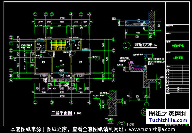 实用三层乡村别墅设计图(外观效果图)