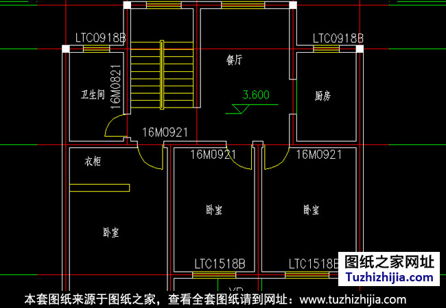 100平方米别墅设计图纸