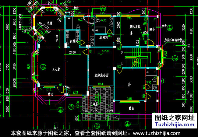 带阁楼欧式二层半别墅设计方案