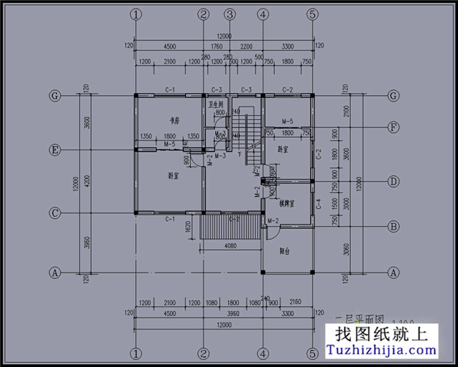 110平方米农村两层别墅设计效果图及图纸,12X12米