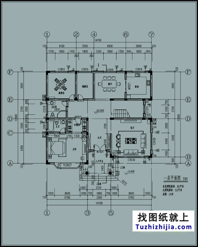 183平方米新农村自建二层小别墅设计图及效果图,15X13米