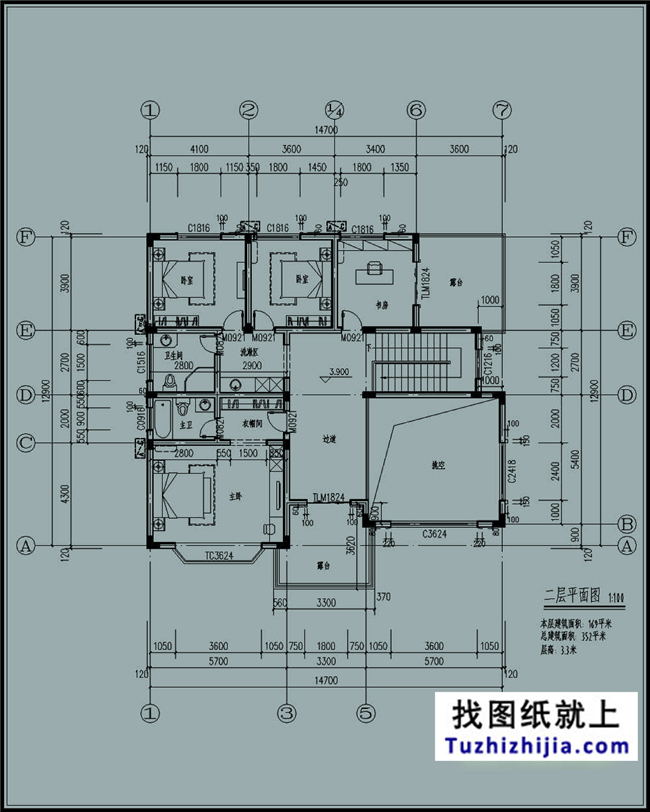 183平方米新农村自建二层小别墅设计图及效果图,15X13米