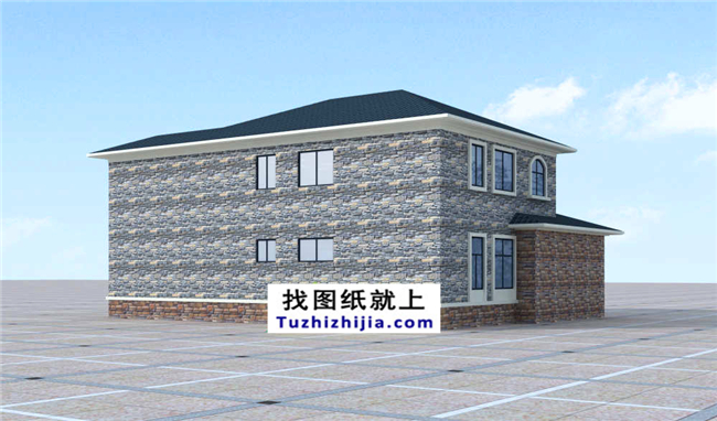 170平方米农村豪华型二层自建房屋设计图纸,15x12米