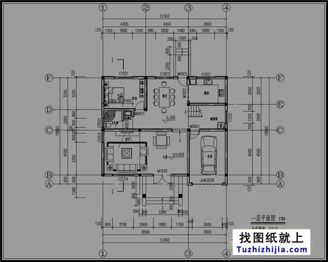 新农村三层房屋cad建筑设计图纸