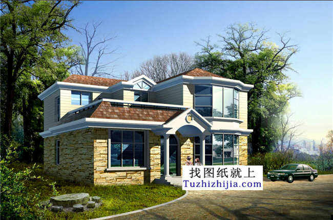 130平方米新农村两层房屋设计及外观图,11x12米