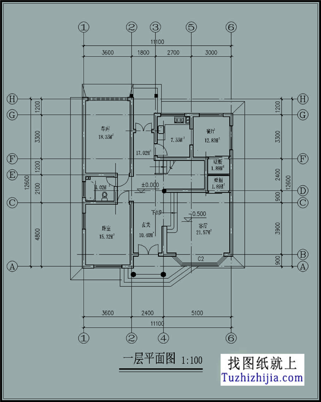 130平方米新农村两层房屋设计及外观图,11x12米
