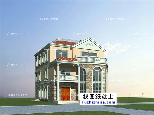 180平方米新农村三层别墅设计图纸