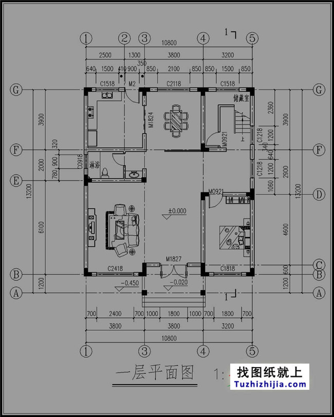 140平方米三层别墅设计图纸,带屋顶花园