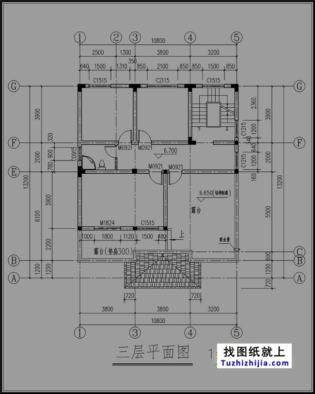 140平方米三层别墅设计图纸,带屋顶花园