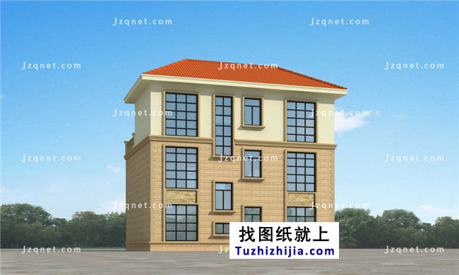 经典三层小别墅设计图纸(效果图+全套cad建筑图)