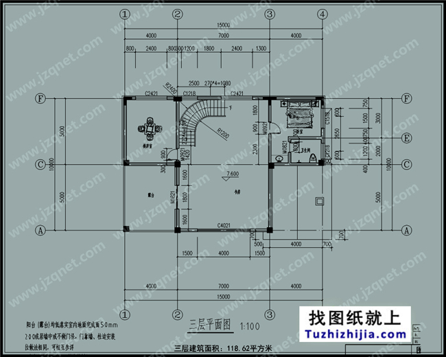 155平方米新三层全套别墅设计资料,15x10米