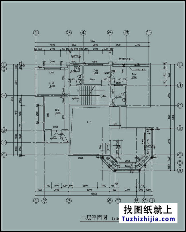 220平方米三层经典豪华别墅农村设计图纸带外观效果图,17X13米