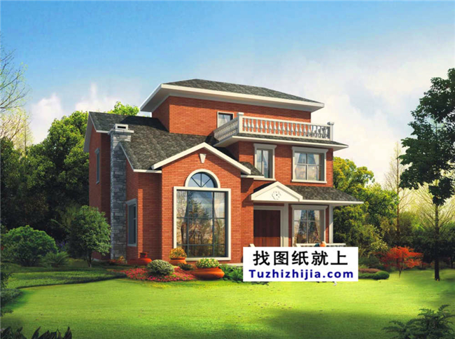 120平方米新农村全套三层别墅设计图纸及外观图,12X11米