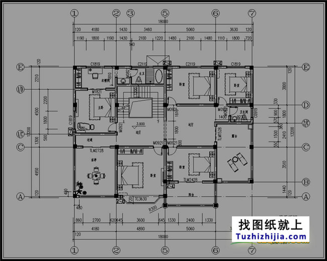 225平方米新农村三层别墅设计图及效果图
