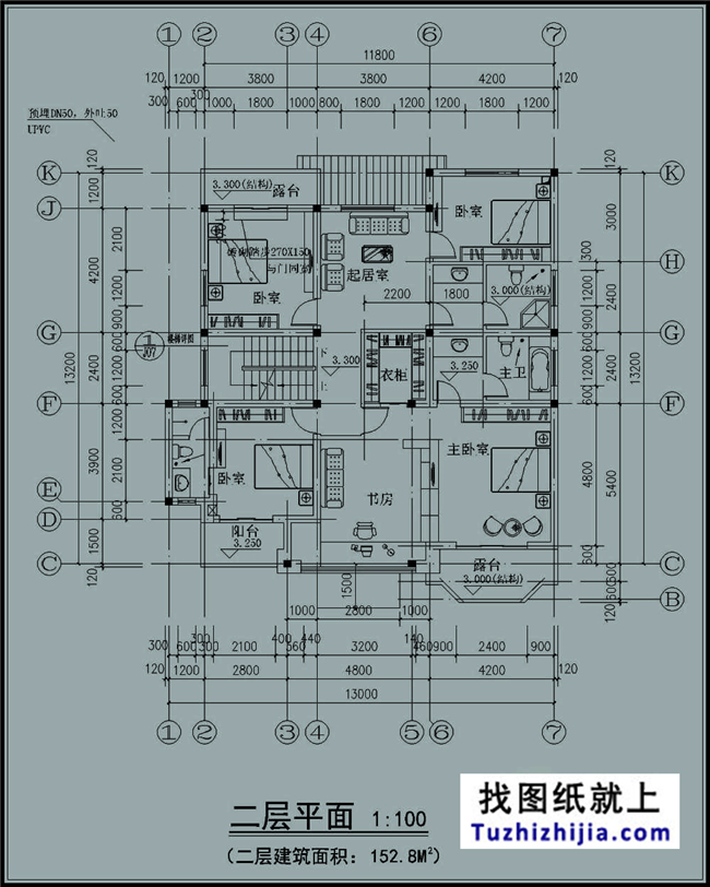 180平方米农村三层别墅建筑设计图及外观图,13x14米