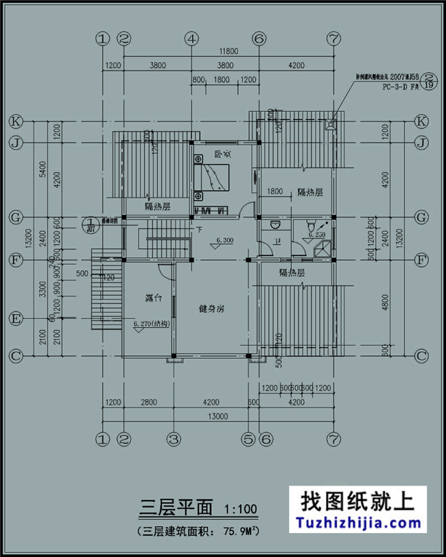 180平方米农村三层别墅建筑设计图及外观图,13x14米