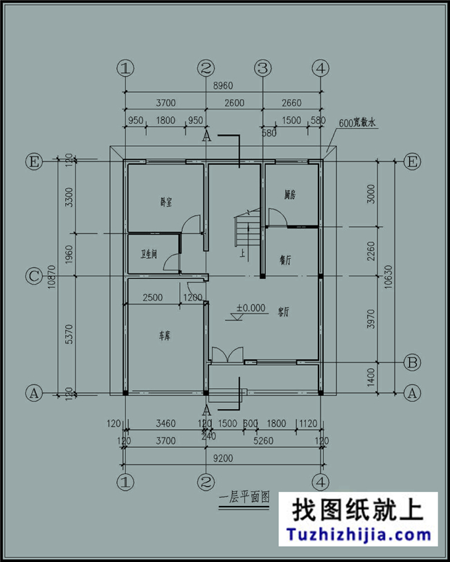 湖南新农村三层小别墅设计图纸,100平方米,尺寸可定制