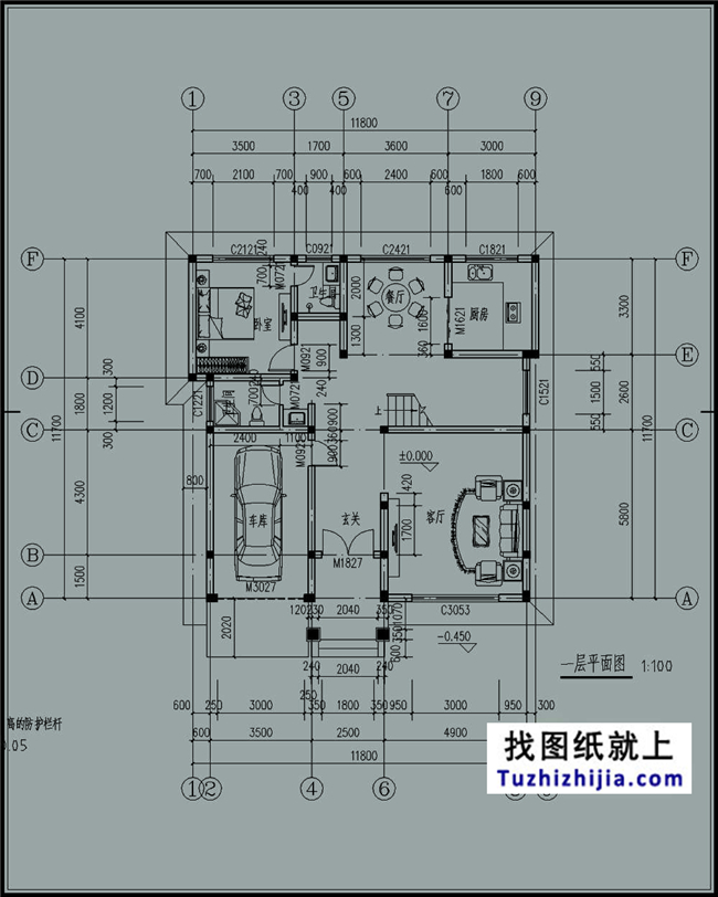 造价:32万,140平方米农村三层别墅设计图,12x12米