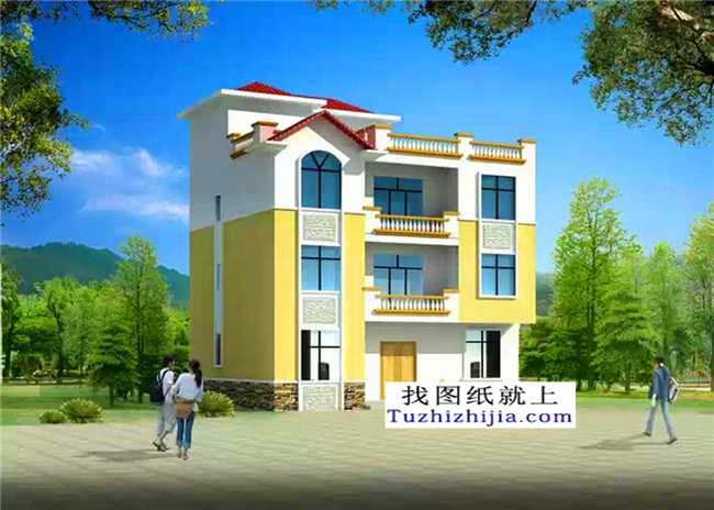 30万以内的三层别墅房屋设计施工图纸及效果图