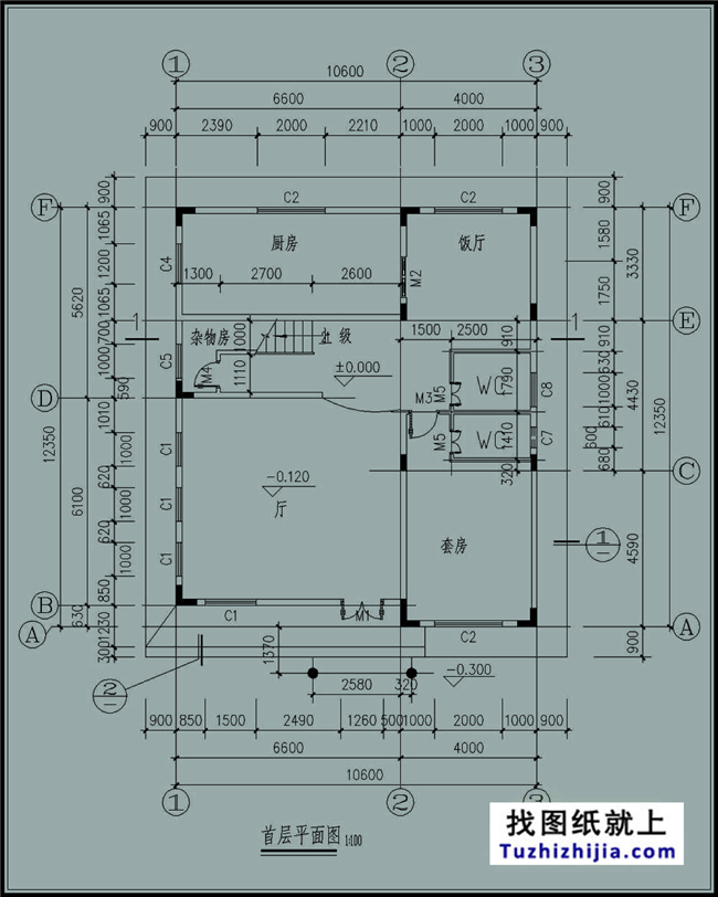 120平方米自建欧式新农村房屋别墅设计图纸及外观图