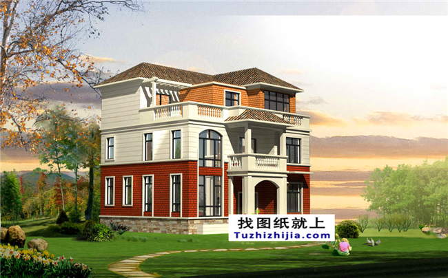 25万左右的自建新农村房屋设计图纸及效果图