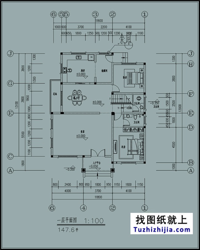 30万左右的新农村自建三层别墅施工设计图纸及效果图