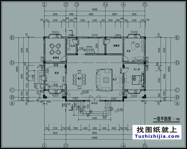 185平米自建三层别墅房屋施工设计图纸及效果图