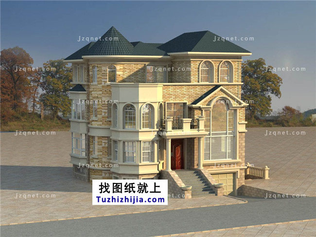 自建三层豪宅设计图纸,欧式风格,高端大气