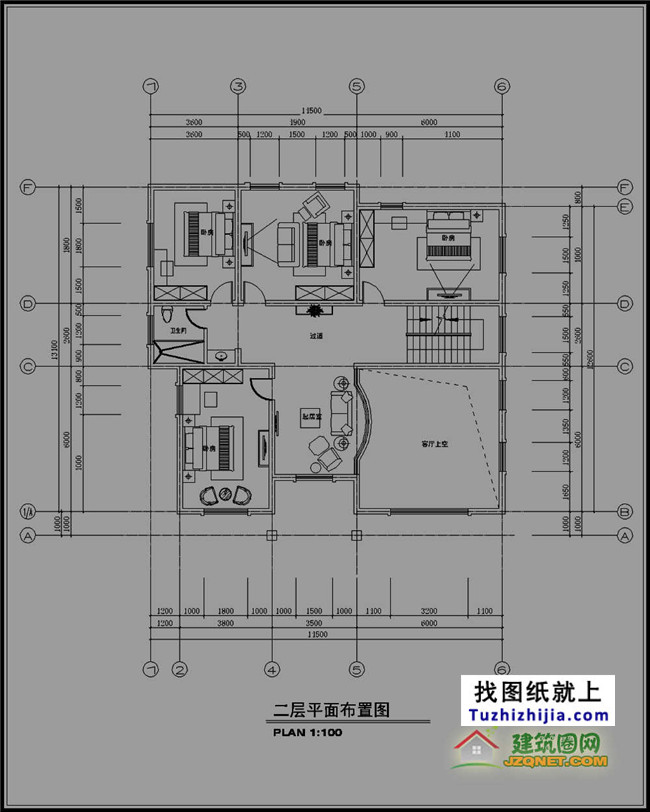 三层独栋别墅户型图,自建全套设计图纸和效果图