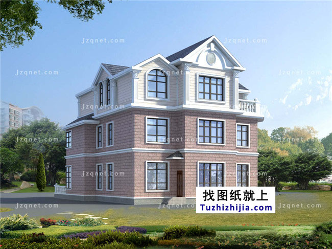 欧式三层农村房屋设计图纸,欧式住宅图推荐