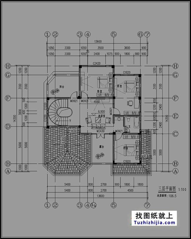 欧式三层农村房屋设计图纸,欧式住宅图推荐
