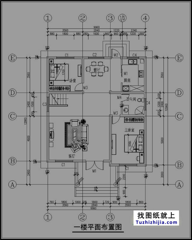 自建三层楼房设计图纸,新农村住宅图纸推荐
