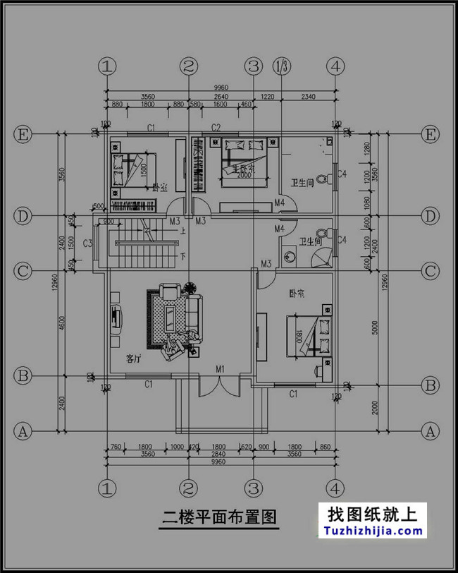 自建三层楼房设计图纸,新农村住宅图纸推荐