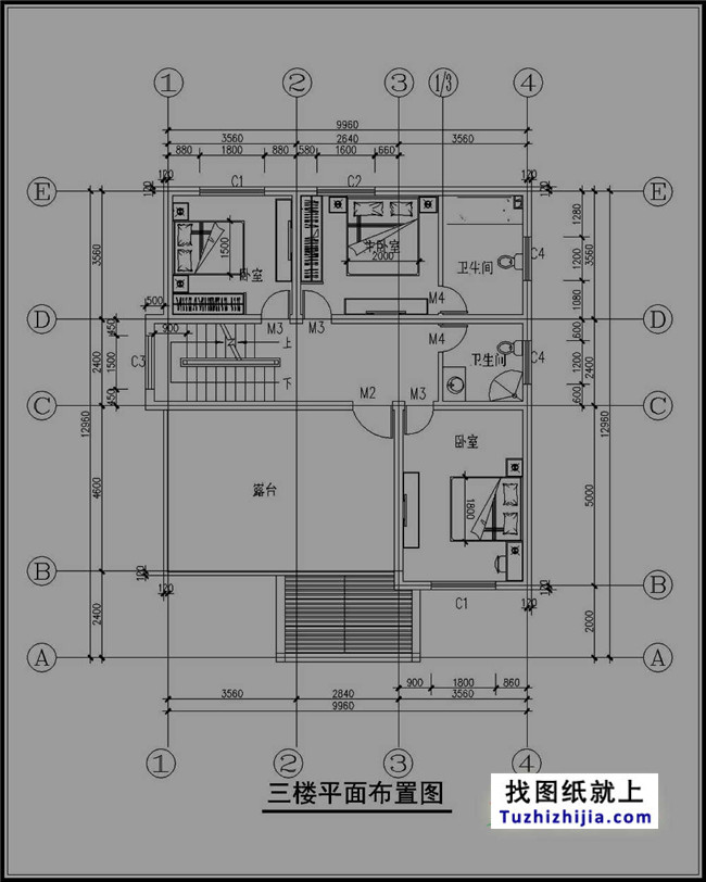 自建三层楼房设计图纸,新农村住宅图纸推荐
