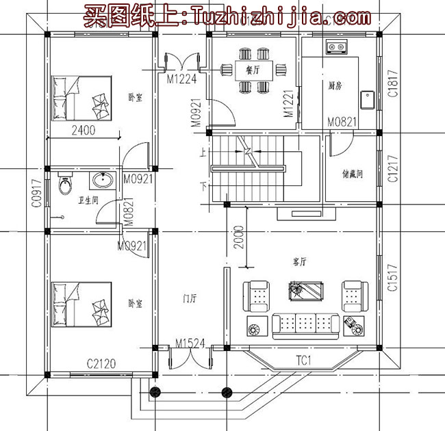 地中海风格二层别墅设计图及效果图，外观有格调