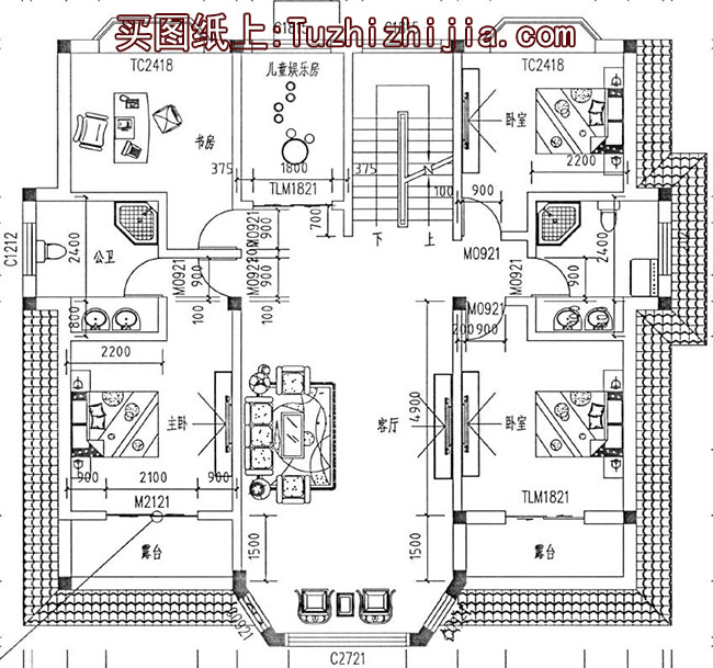 180平方别墅房屋设计图，外观效果图美观