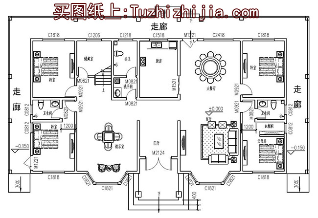 农村五间房子设计图,大户型别墅设计图推荐