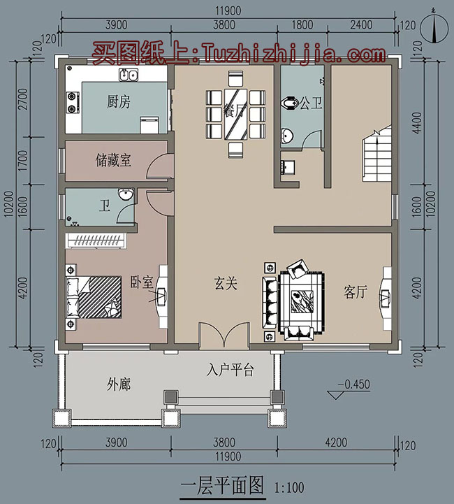 农村20万元二层小楼房,典新农村自建房户型