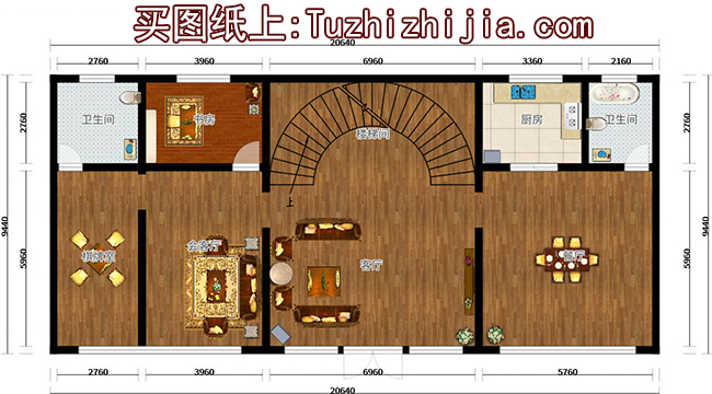 二层现代别墅设计图及效果图,外观美观,大气