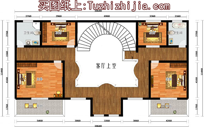 二层现代别墅设计图及效果图,外观美观,大气