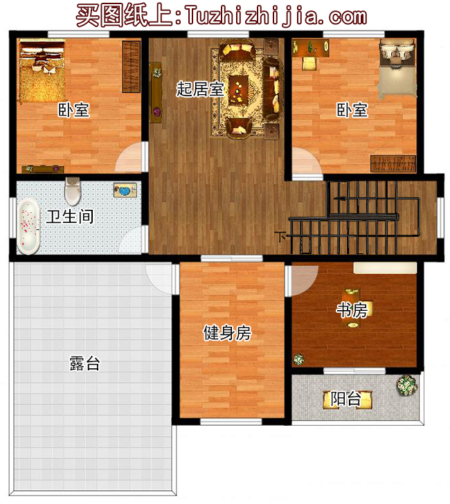 160平方米二层小别墅设计图纸及效果图大全,12X13米