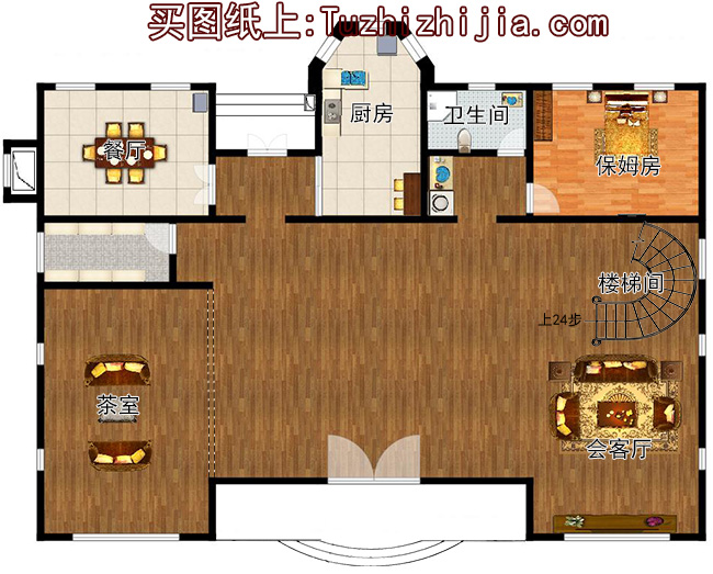 占地260平方米欧式四层别墅设计图20X18米,造价108万