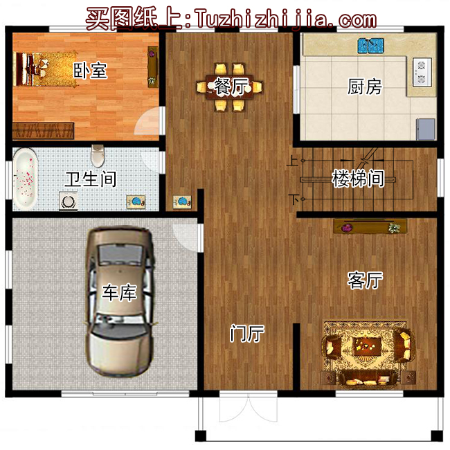 现代风格二层别墅设计图，外观时尚、大气