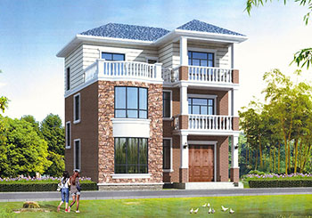 <b>农村20万左右三层住房设计图，小宅基地首选</b>