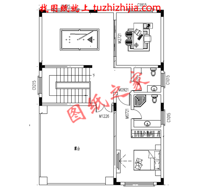 120平米农村三层房屋设计图，客厅中空，户型合理