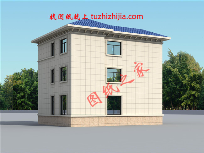 两层半20万农村自建房，占地110平米