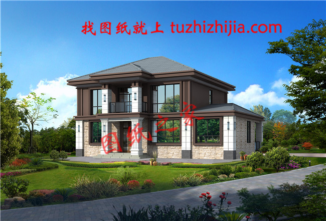 两层20万农村自建房设计图，经典农村建房款式，越看越有韵味
