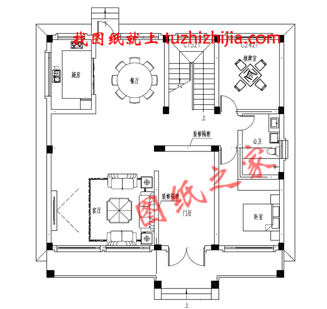 2019年新款徽式新农村二层楼房设计图，黑瓦白墙