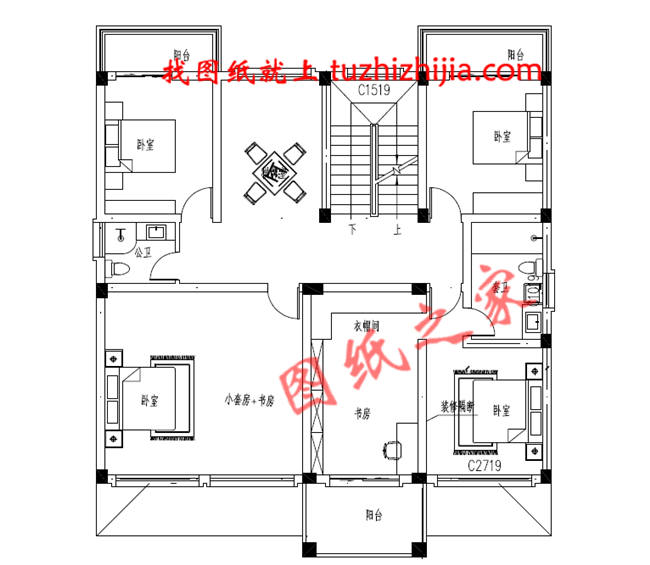 2019年新款徽式新农村二层楼房设计图，黑瓦白墙